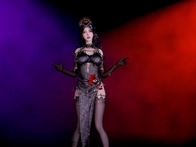 [96] VAM-旗袍黑丝高跟-晚漫-共享AI国漫精致绘画AI高清视频